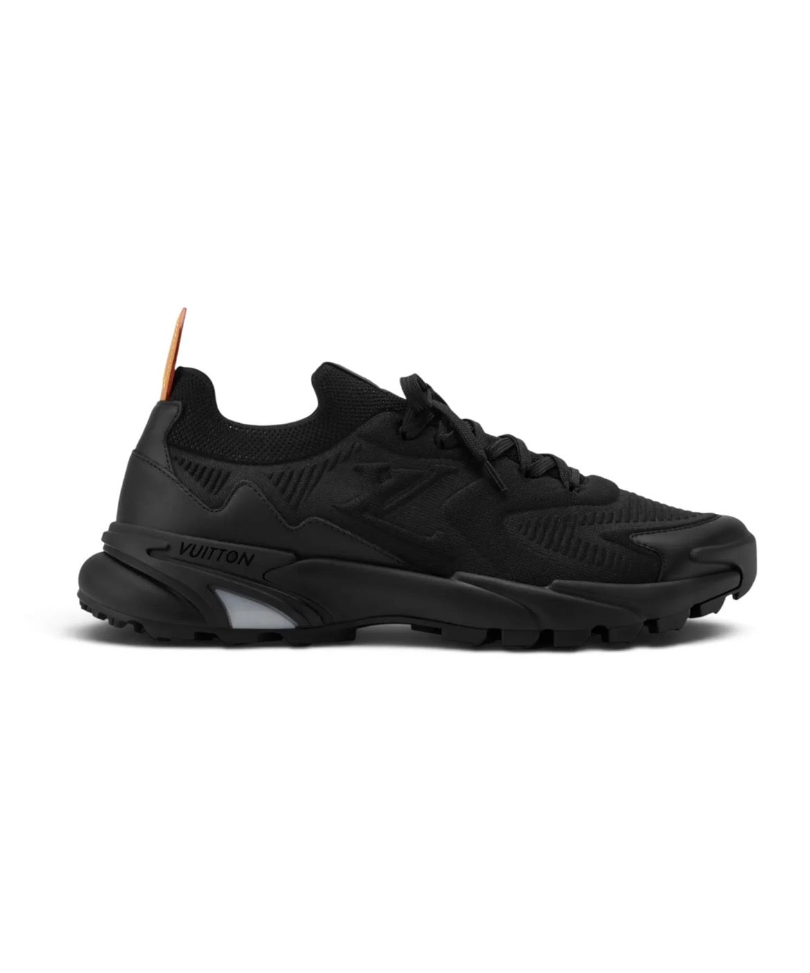 Sneaker Louis Vuitton LV Tatic Knit en coloris noir.