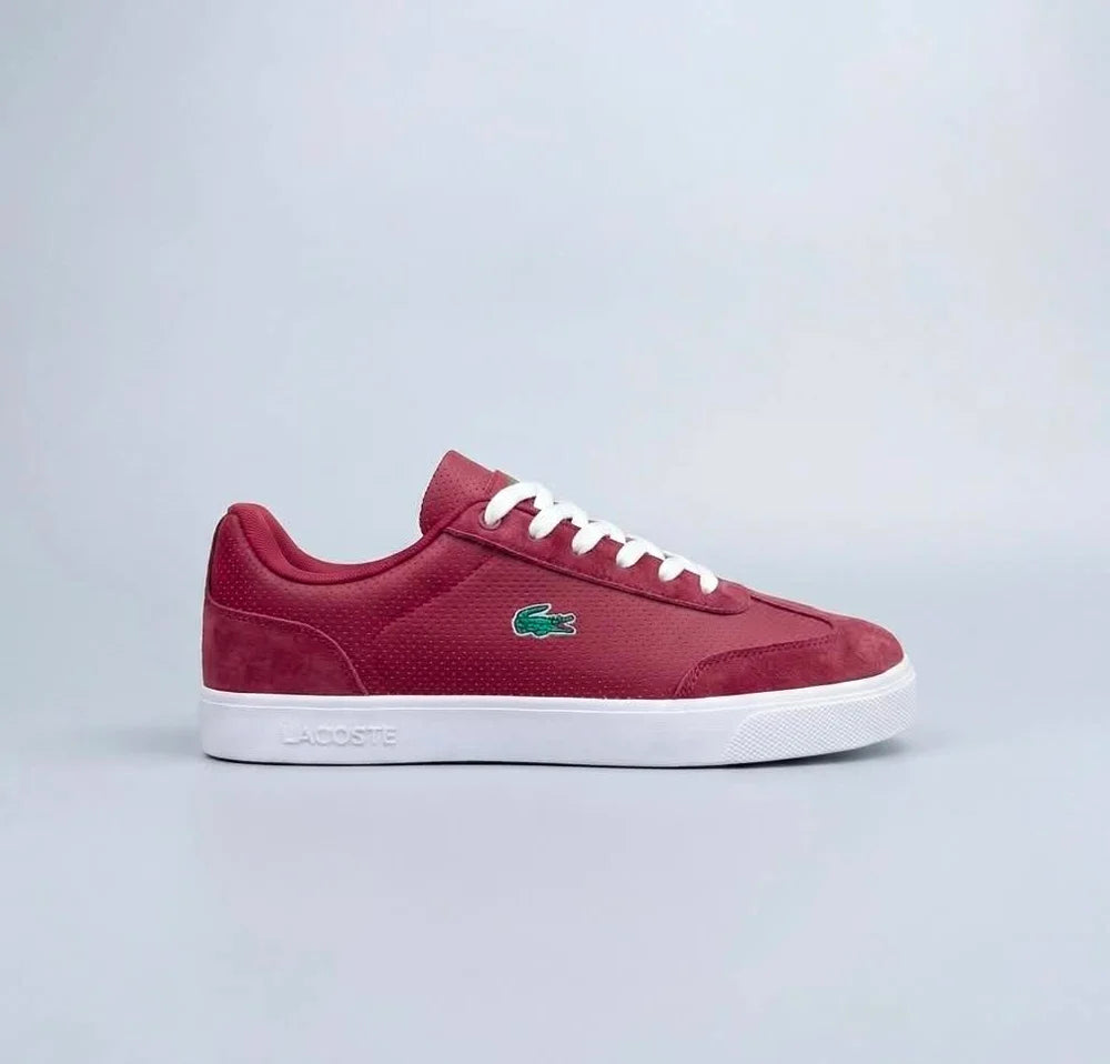 Lacoste Baseshot (en coloris bordeaux/rouge