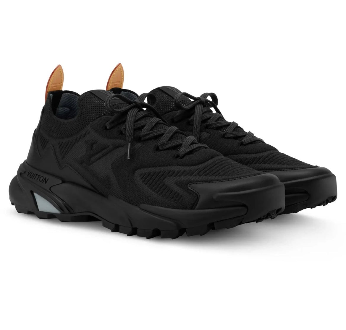 Sneaker Louis Vuitton LV Tatic Knit en coloris noir.