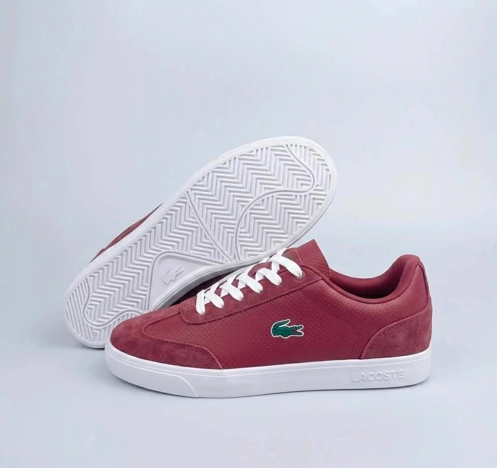 Lacoste Baseshot (en coloris bordeaux/rouge