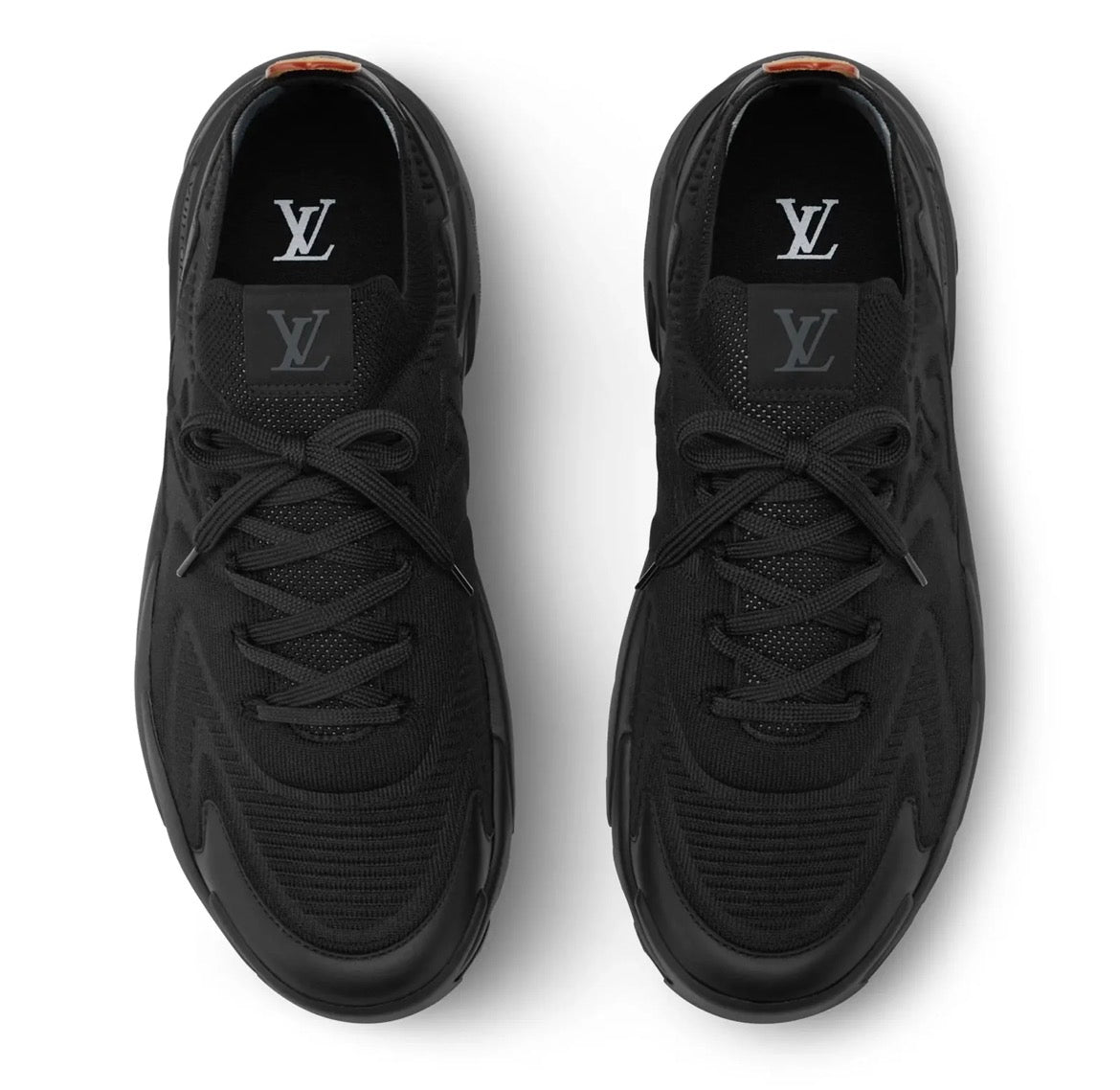 Sneaker Louis Vuitton LV Tatic Knit en coloris noir.
