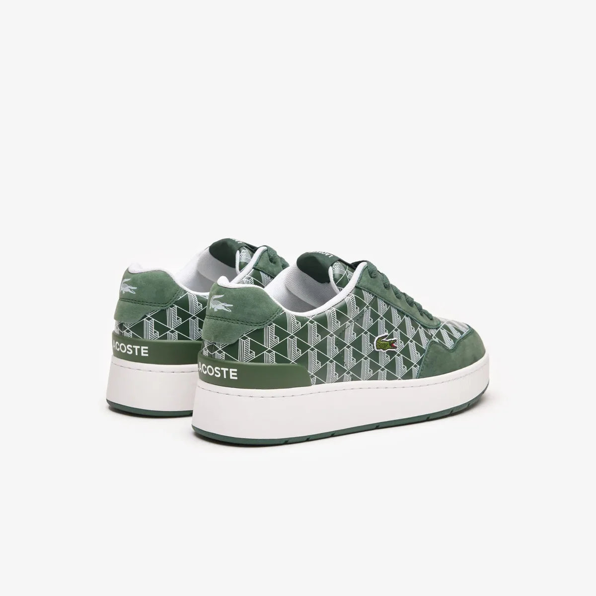 Basket Lacoste coloris vert-blanc